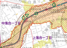新宿区洪水ハザードマップ