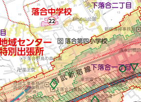 新宿区洪水ハザードマップ