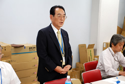 写真：若手メンバーにエールを送る志村副会長