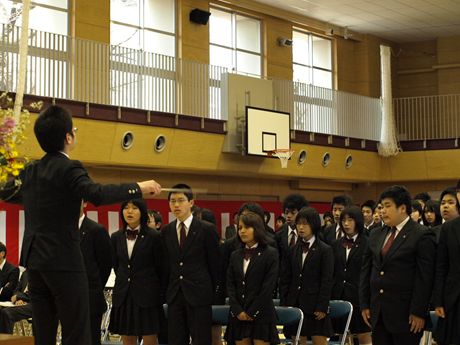 西早稲田中学校新校舎落成式典の様子