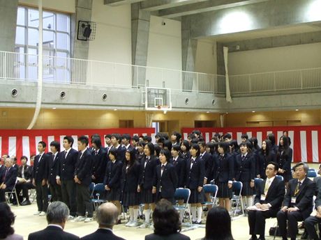 新宿中学校新校舎落成式典の様子