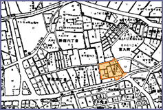 画像：再開発地区位置図