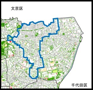 箪笥地域の指定図