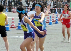 写真:たすきをつなぐ