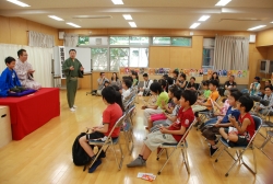 写真：落語体験プログラムの様子