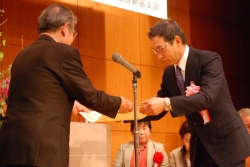 写真:表彰式