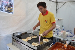 写真：韓国の食べ物の屋台