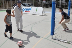 写真:ブラインドサッカー
