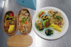 写真:新宿西戸山中のお弁当