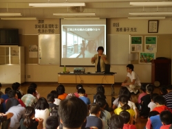 写真：高橋壽子前荒浜小学校長の話