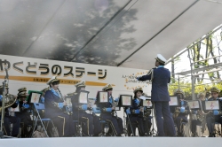 写真:消防団音楽隊の演奏
