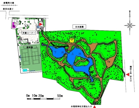 甘泉園公園平面図