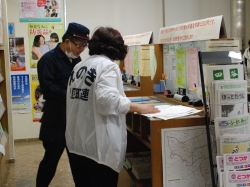 写真:徒歩班通信訓練