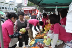 山梨県産のリンゴや柿