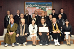 中山区長と四谷仏教会僧侶