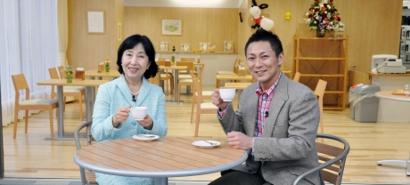 写真:ベーカリーカフェ「まりそる」で