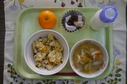 画像：熊本の郷土料理を使った給食