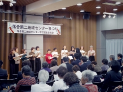 写真:利用団体によるコーラス発表