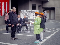 写真：戸塚交通少年団の誓いの言葉