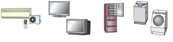 家電4品目（エアコン、テレビ、冷蔵庫・冷凍庫、洗濯機・衣類乾燥機）の出し方画像1