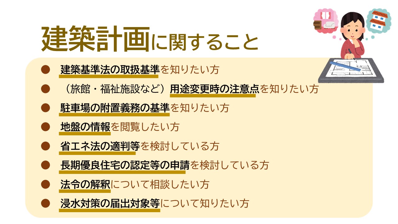 「建築計画に関する事」のバナーリンク