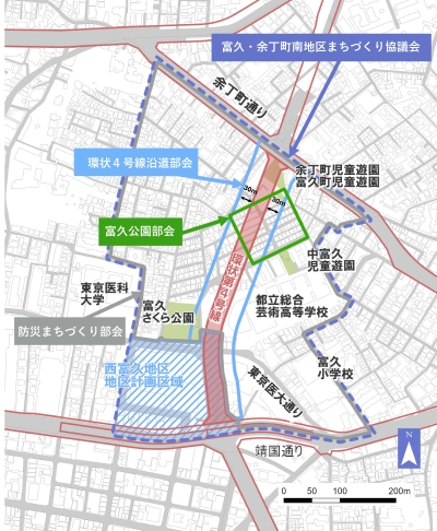 富久地区まちづくり協議会の区域