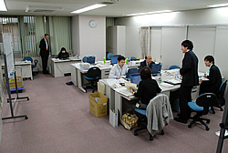 写真:定額給付金等対策室の事務室