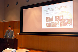 写真:塾生の発表