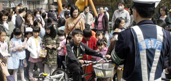写真:ミニ自転車教室