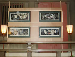 写真:版画の展示
