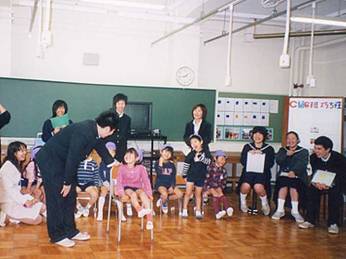 中学生との交流