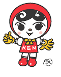 人権イメージキャラクターのイラスト:人KENあゆみちゃん