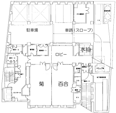 地下1階（地域センター）  平面図