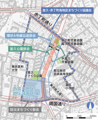 富久地区まちづくり協議会の区域