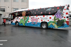 アルピコ交通株式会社に到着したバス
