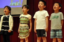 写真:一生懸命練習してきた子どもたち