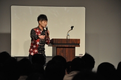 写真:カラテカ・入江さんの講座
