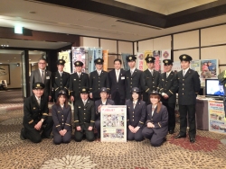 写真:新宿消防団のブース
