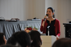 写真:友野なおさんの講演