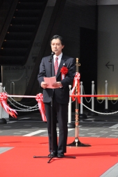 画像:吉住区長のあいさつ