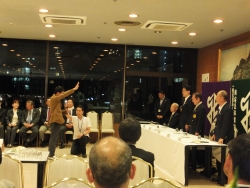 写真:結団式の様子