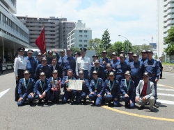 写真：牛込消防団消防操法大会の様子