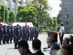 写真：牛込消防団消防操法大会の様子