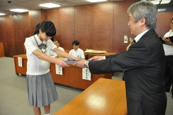 写真:表彰の様子