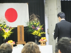 写真：戦没者慰霊祭の様子