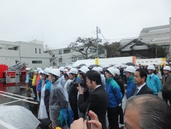 写真:信濃町地域防火防災訓練の様子