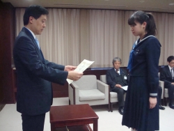 写真:表彰式の様子