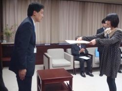 写真:表彰式の様子