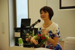 写真:向井亜紀さんの講演