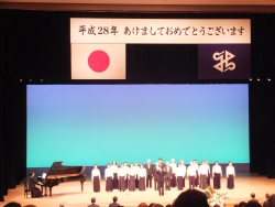 写真:合唱の様子